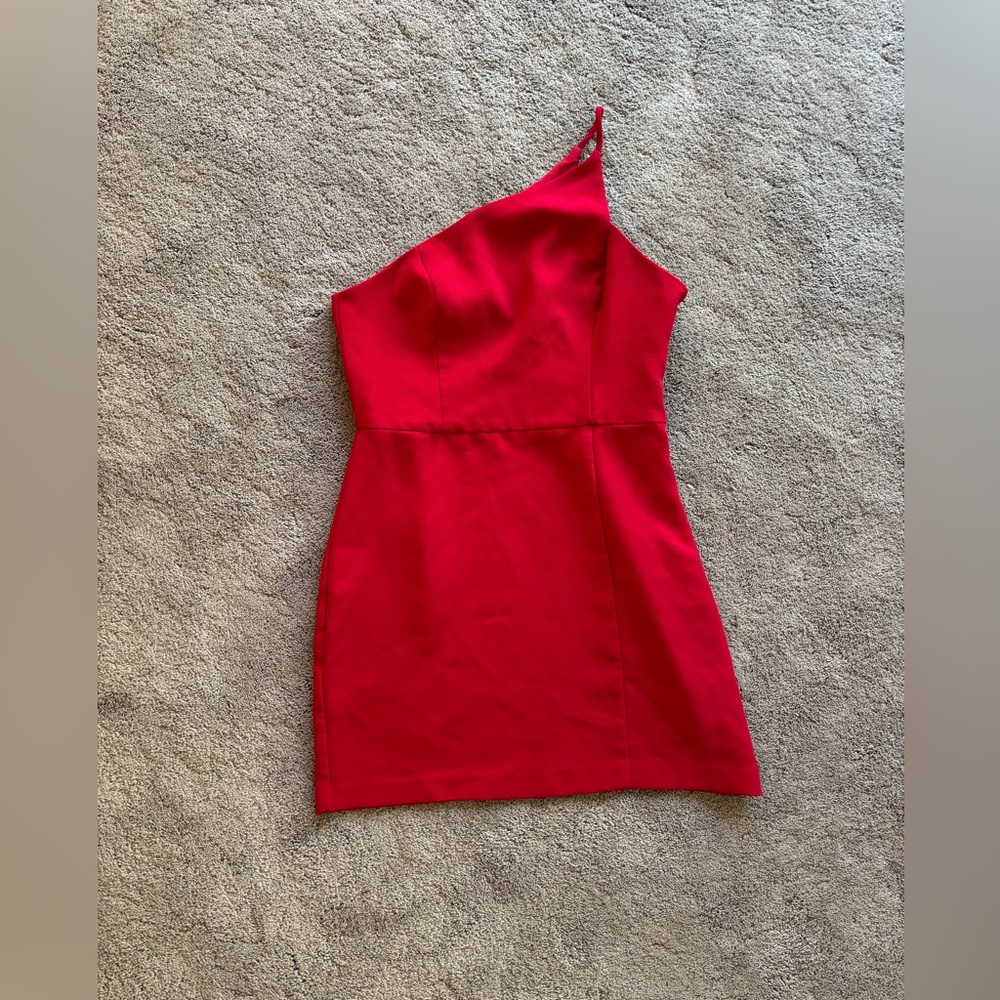 BCBGeneration Red One-Shoulder Bodycon Dress